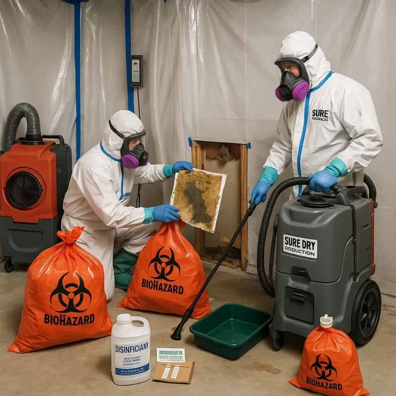 Contaminated Water Handling Protocols process in Sherwood Manor, CT